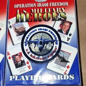 U.S. Military Heroes Playing Cards - Blue